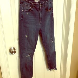 #zara distressed denim